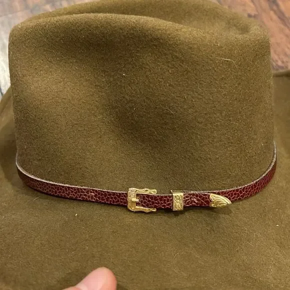 Mello Felt By Stetson Men’s Crushable Brown Hat 100% Wool Sz M/ L Made In USA - Picture 4 of 8